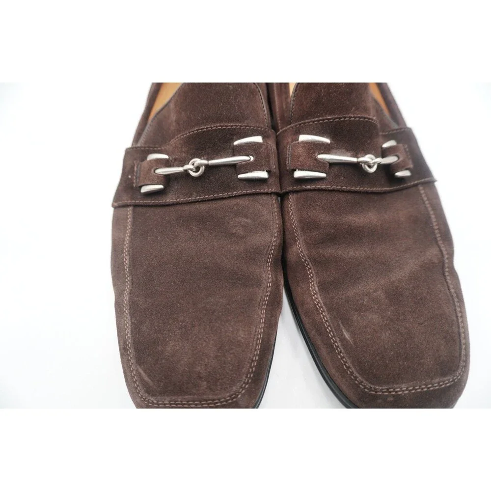 Cole Haan Collection Men's Sz 11.5M Brown Suede Bit Moccasin Loafers Made/Italy